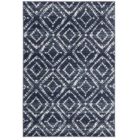 Safavieh 6 x 6 ft. Adirondack Round Power-Loomed Rug Navy & Ivory ADR131N-6R